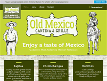 Tablet Screenshot of oldmexicocantina.com